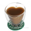 Double Wall Heat Resistant Glass Cup for Coffee